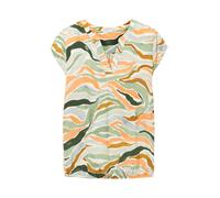 TOM TAILOR Chemisier sapin / vert pastel / orange clair / blanc, Taille S