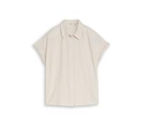 TOM TAILOR Chemisier taupe / blanc, Taille L