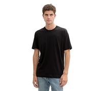 TOM TAILOR col Lot de 2 t-Shirts à Encolure Ronde en Coton, 29999-Noir, XXL Hommes