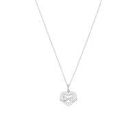 TOM TAILOR - Collier pour Femme en Argent 925 - avec Zircone - Pendentif en Forme de Cœur et Infini - TT-N0027