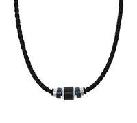 TOM TAILOR - Collier pour Homme en Acier inoxydable - Noir Gris - Pendentif en Forme d'Éléments Métalliques - TT-N0005