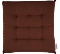 TOM TAILOR coussin d'assise avec piqûre à 9 points DOVE brun foncé 40 x 40 cm