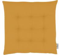 TOM TAILOR coussin d'assise avec piqûre à 9 points DOVE jaune 40 x 40 cm
