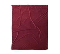 Tom Tailor Couverture Wellsoft, 150 x 200 cm, 100% Polyester/Wellsoft, ourlée avec Logo brodé, WELLSOFT Blanket Rouge (Wine Red)