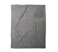 TOM TAILOR Couverture Wellsoft, 150x200 cm, 100% polyester/ Wellsoft, ourlée avec logo brodé, WELLSOFT BLANKET Gris (Moody Grey)