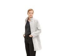 TOM TAILOR Denim 1032674 Boucle Manteau Femme ,18665 - Grey Black Boucle ,S