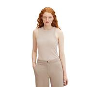 TOM TAILOR Denim 1032826 Débardeur Femme ,30224 - Cloud Grey Melange ,L