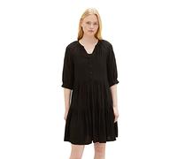 TOM TAILOR Denim 1035899 Robe Femme ,14482 - Deep Black ,L