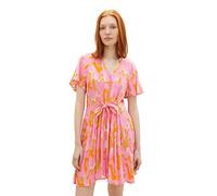 TOM TAILOR Denim 1036602 Robe, 31704-Imprimé Rose Abstrait, XXL Femme