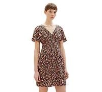 TOM TAILOR Denim 1036825 Robe, 31952-Black Flower Print, M Femme