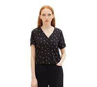 TOM TAILOR Denim 1036844 Blouse, 31950-Small Black Flower Print, L Femme