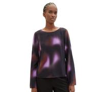 TOM TAILOR Denim 1039359 Blouse, 34010-Impression Abstraite Noire, L Femme