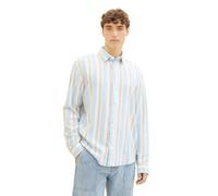 TOM TAILOR Denim 1040145 Chemise, 34769-pastel Blue Orange big Stripe, M Homme