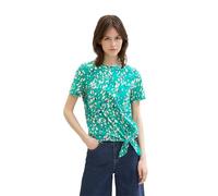TOM TAILOR Denim 1040186 T-Shirt, 35333-Imprimé à Pois Vert Abstrait, M Femme