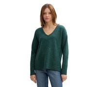 TOM TAILOR Denim 1043316 Pull-Over, 10592-Midnight Forest Green Mélange, L Femme