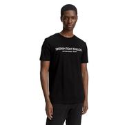 TOM TAILOR Denim 1043491 T-Shirt, 35654-Black Fake Leather, XXL Homme