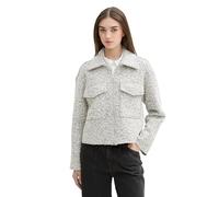 TOM TAILOR Denim 1043674 Jacket, 35878-Boucle Noire et Blanche, L Femmes
