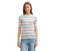 TOM TAILOR Denim 1043925 T-Shirt, 36539-irregular Multicolor Stripe, S Femmes