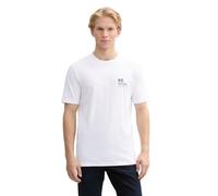 TOM TAILOR Denim 1045041 T-Shirt, 20000-White, M Hommes