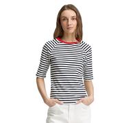 TOM TAILOR Denim 1045410 T-Shirt, 25924-navy White Stripe, L Femmes
