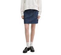 TOM TAILOR Denim 1045501 Mini Jupe, 10114-Clean Dark Stone Blue Denim, XS Femmes