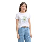 TOM TAILOR Denim 1046547 T-Shirt, 20000-White, XS Femmes