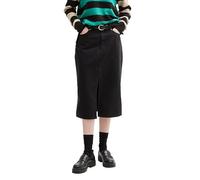 TOM TAILOR Denim 1046677 Jupe midi, 14482-deep Black, M Femmes