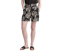 TOM TAILOR Denim 1046825 Bermuda, 37993-abstract Black Beige Print, M Femme