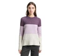 TOM TAILOR Denim 1047880 Pull-Over, 40023-Lilac Beige Colorblock, M Femme