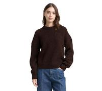 TOM TAILOR Denim 1049069 Pull-Over, 38864-soft Chocolate Brown Melange, M Femme