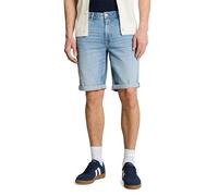 TOM TAILOR Denim 1051940 Bermuda en Jean, 10118-Bleu Denim usé Clair Pierre, S Hommes