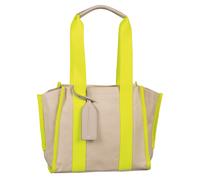 TOM TAILOR DENIM Cabas 'Alani' mastic / jaune fluo, Taille One Size