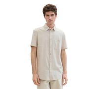 TOM TAILOR Denim Chemise pour Homme, 35463 - Gris et Blanc Chambray, L