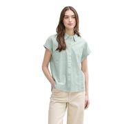 TOM TAILOR Denim Chemisier Ample pour Femme avec Motif rayé, 37253 - Rayures Verticales Blanches et Vertes, M