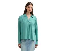 TOM TAILOR Denim Chemisier en Viscose pour Femme 1043141, 34206 - Dark Pacific Teal, M