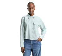 TOM TAILOR Denim Chemisier pour Femme, 39184 - Soft Green White Stripe, M
