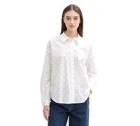 TOM TAILOR Denim Chemisier pour Femme à Pois, Blanc 20000., M