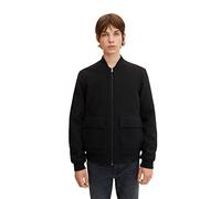 TOM TAILOR Denim Hommes Blouson Bomber en Laine 1032439, 29999 - Black, L