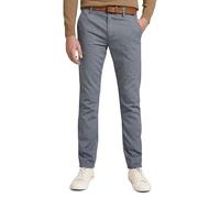 TOM TAILOR Denim Hommes Chino droit structuré 1016072, 21439 - Two Colored Navy Design, 34W / 36L
