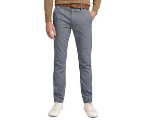 TOM TAILOR Denim Hommes Chino droit structuré 1016072, 21439 - Two Colored Navy Design, 34W / 36L