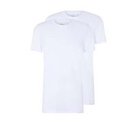TOM TAILOR Denim Hommes Lot de 2 t-shirts 1030692, 20000 - White, M