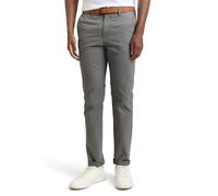 TOM TAILOR Denim Hommes Pantalon chino avec ceinture 1008253, 10952 - Castlerock Grey, 31W / 32L