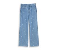 TOM TAILOR DENIM Jean 'Linou' bleu denim / jaune pastel / blanc cassé, Taille 29 Longueur 32