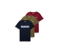 Tom Tailor Denim Lot de 3 t-Shirts imprimés Homme