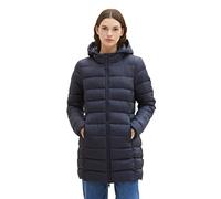 TOM TAILOR Denim Manteau matelassé léger avec Capuche pour Femme, 10668-capitaine du Ciel Bleu, M Dames