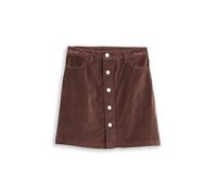 TOM TAILOR Denim Mini Jupe pour Femme, 38824 - Marron Chocolat Doux, M