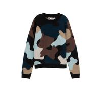 TOM TAILOR DENIM Pull-over beige / bleu clair / brun foncé / noir, Taille L