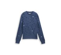 TOM TAILOR DENIM Pull-over saphir / noir / blanc, Taille XS