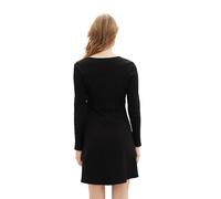 Tom Tailor Denim Robe Patineuse en Jersey avec Structure côtelée Femme