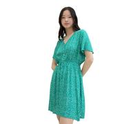 TOM TAILOR Denim 1041997 Robe, 35325-Mid Blue Minimal Print, XS Femme